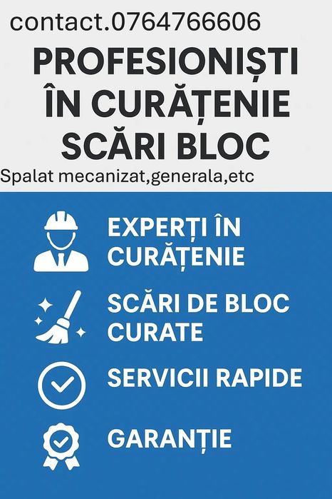 Curatenie scarii,bloc,birouri,apartamente,garsoniere,vile,firma