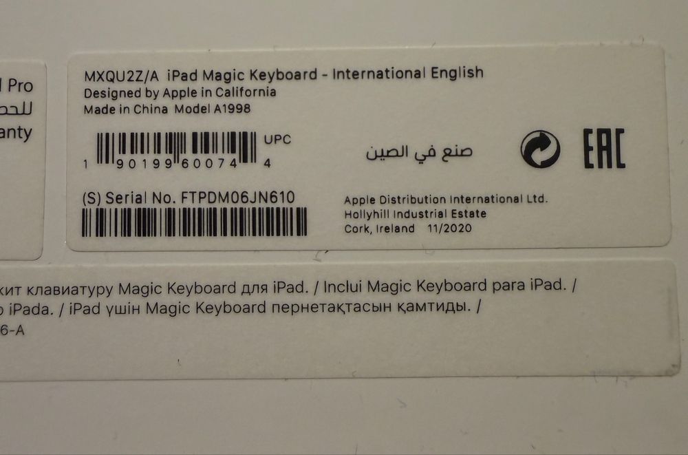 Husa cu tastatura Apple iPad Magic Keyboard pentru 12.9 inch