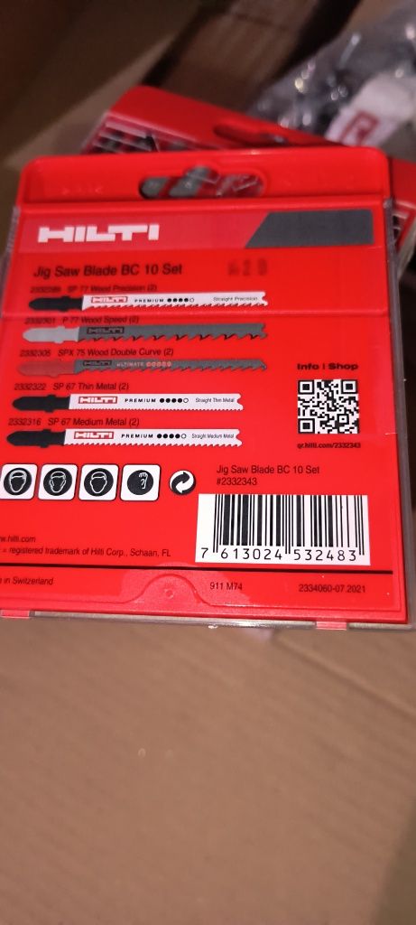Hilti ножчета за зеге