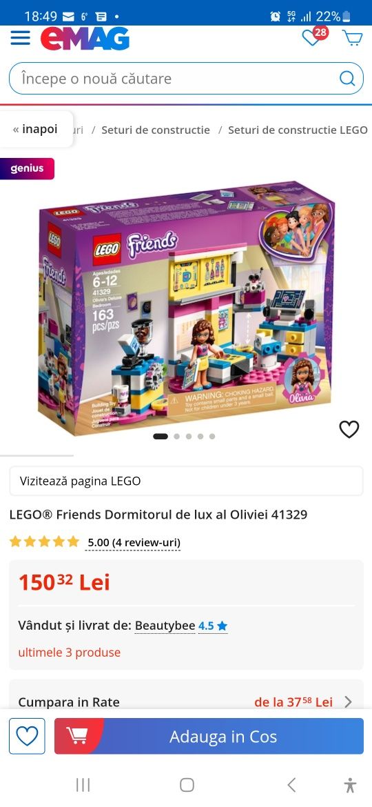 Lego friends - dormitor