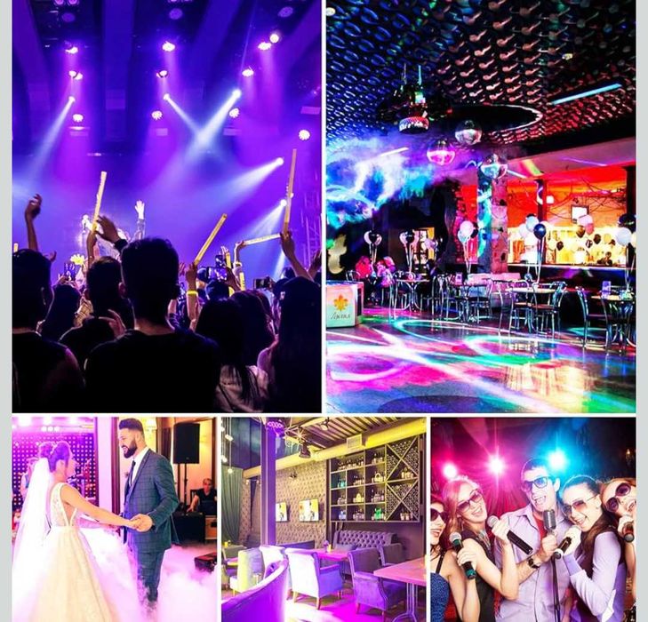 HOLDLAMP Акумулаторни Par светлини 36W RGB DJ LED Par 2 броя комплект