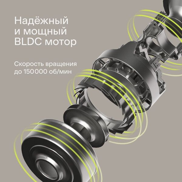 Вертикальный пылесос, беспроводной, Tuvio TS02EBHW