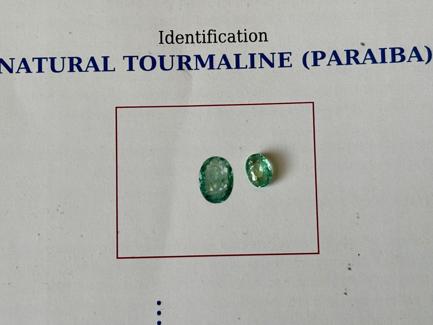 Turmalină Naturală Paraiba