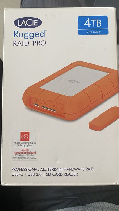 SIGILAT Hard Extern profesional LaCie RUGGED PRO 4TB USB 3.1 Type-C