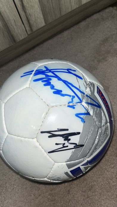 Futbol topi, imzo lik koptok, Футболный Мяч с потписой