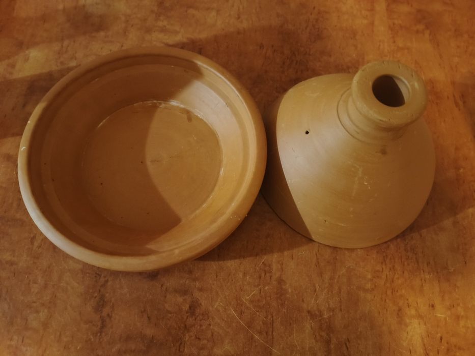 Tajine marocan original din lut natural