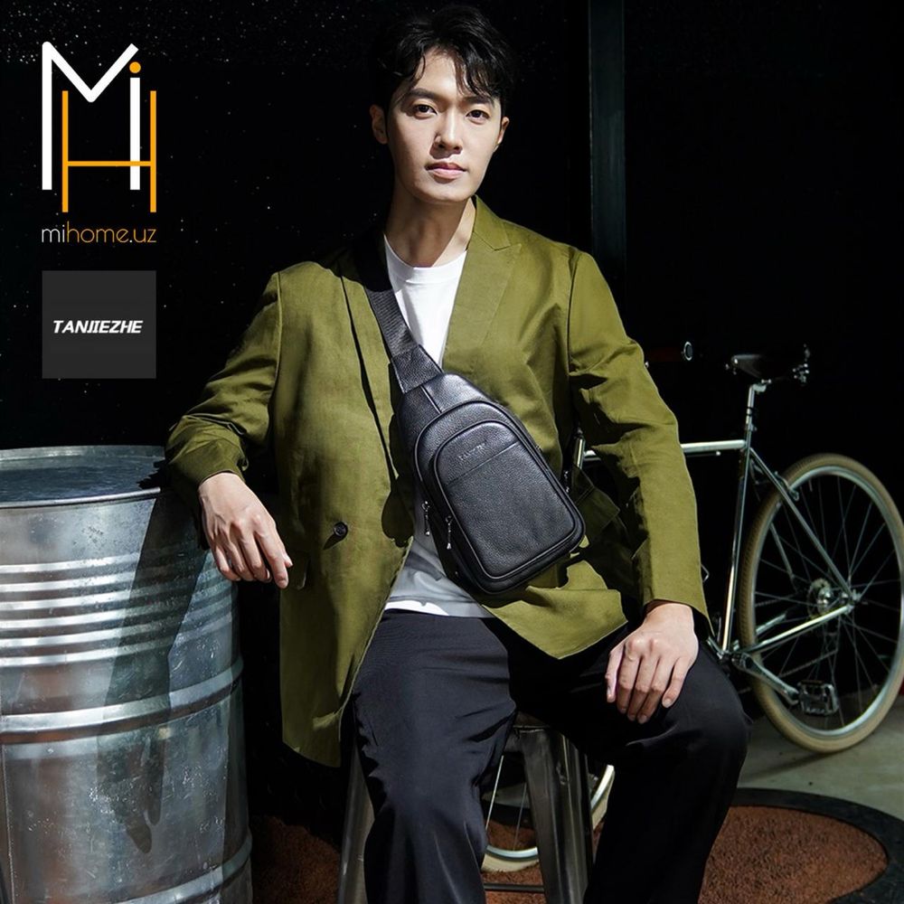 Сумка кожаная через плечо Xiaomi Tanjiezhe Leather Chest Bag (YG-012)