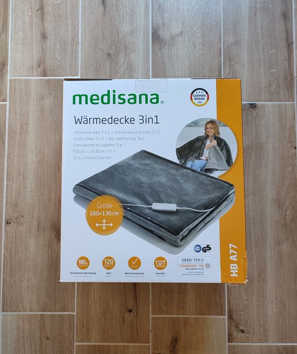 Ново електрическо одеяло Medisana 3 в 1 / р-р: 160 х 130 см