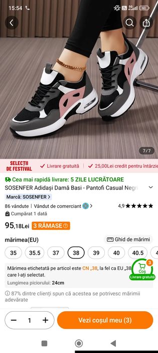 Încălțăminte noua m 39 ,ambele 80 lei