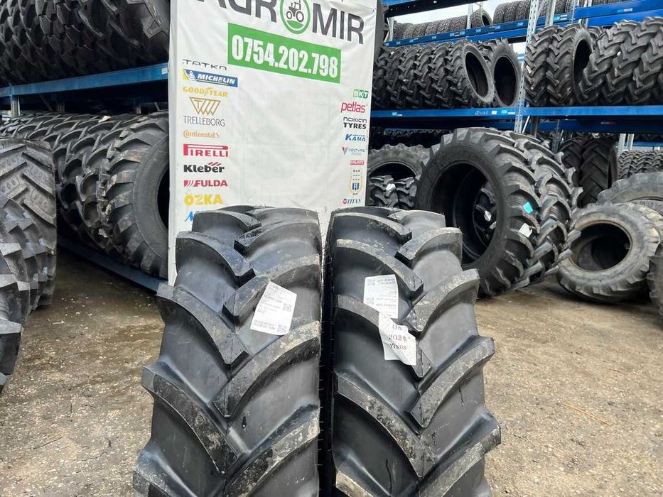 Cauciucuri noi 14.9-24 marca OZKA cu 8 pliuri pentru tractor spate