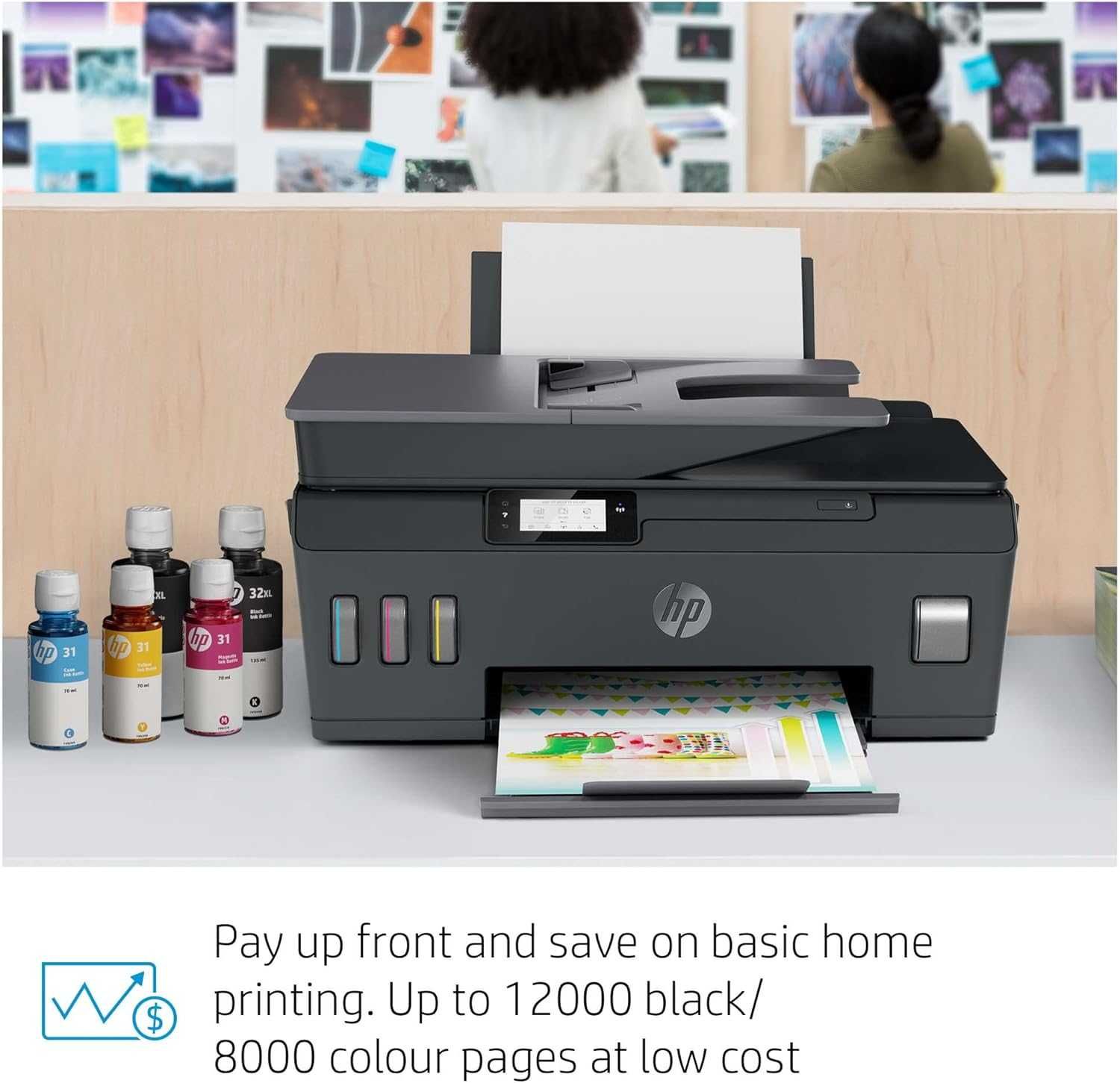 НОВ * HP Smart Tank 570 Wireless All-in-One * 8000 цветно 12000 черно