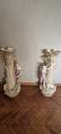 Vase vechi cu statuete din portelan rococo