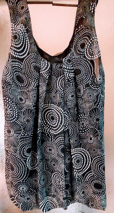 Bluzita de vara cu imprimeuri alb cu negru