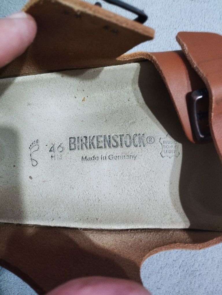 Sandale Birkenstock Milano piele naturala măr 46