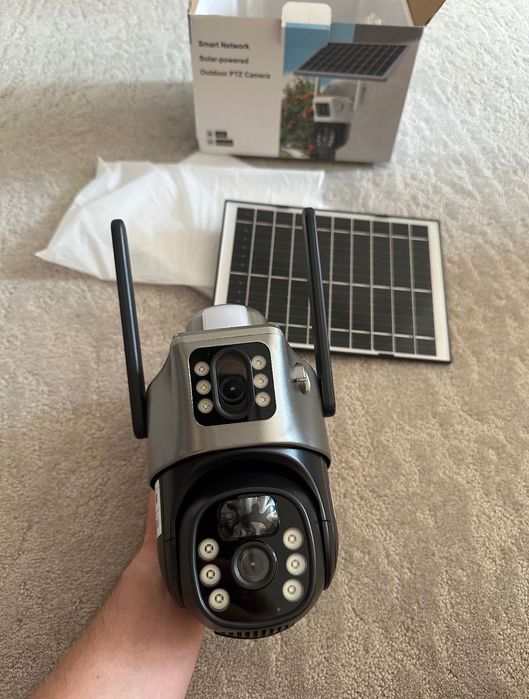 Camera video 4g cu cartela SIM si transmitere si panou solar