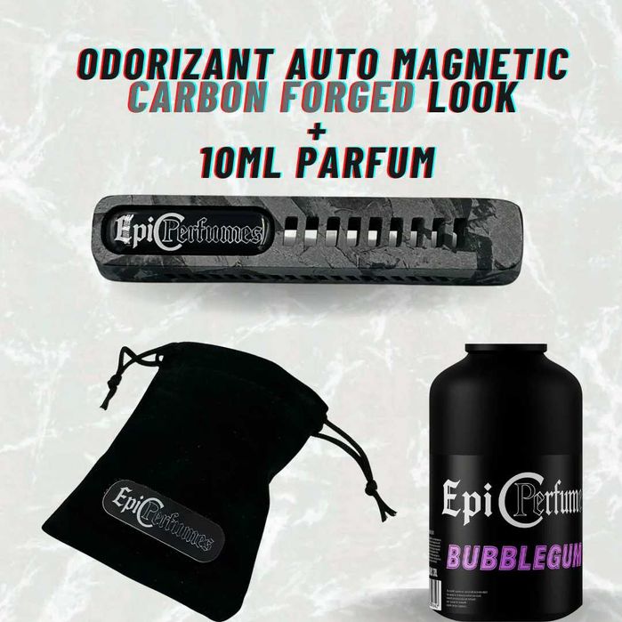 Odorizant auto magnetic Obsidian Gold Edition, Carbon, Carbon forjat