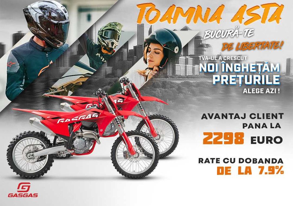 Motociclete GASGAS (Finantare flexibila)