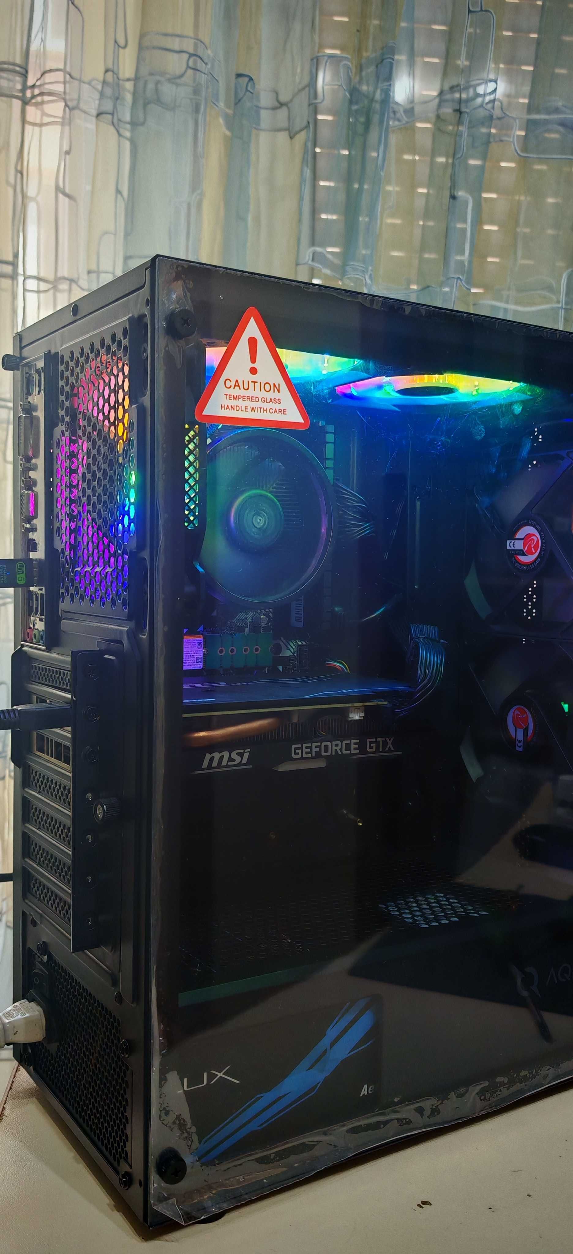 Добро Геймърско РС R5 5500/16Gb/512GB SSD+1Tb HDD/GTX 1660TI/Гаранция