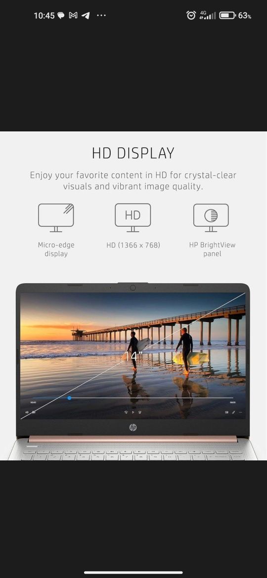 Noutbuk hp 14 Laptop