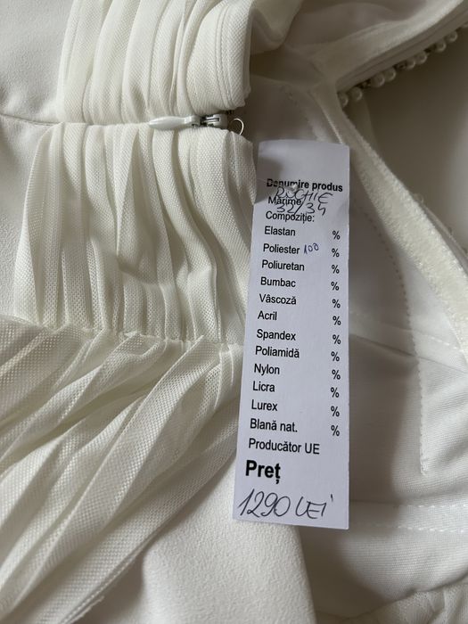 Rochie noua pt cununia civila, marimea 34-36