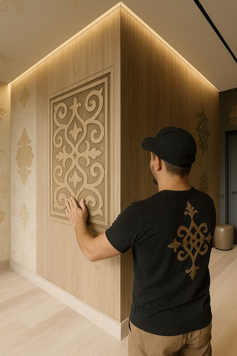 Установка бамбуковые панели от 4000 тг за м2!