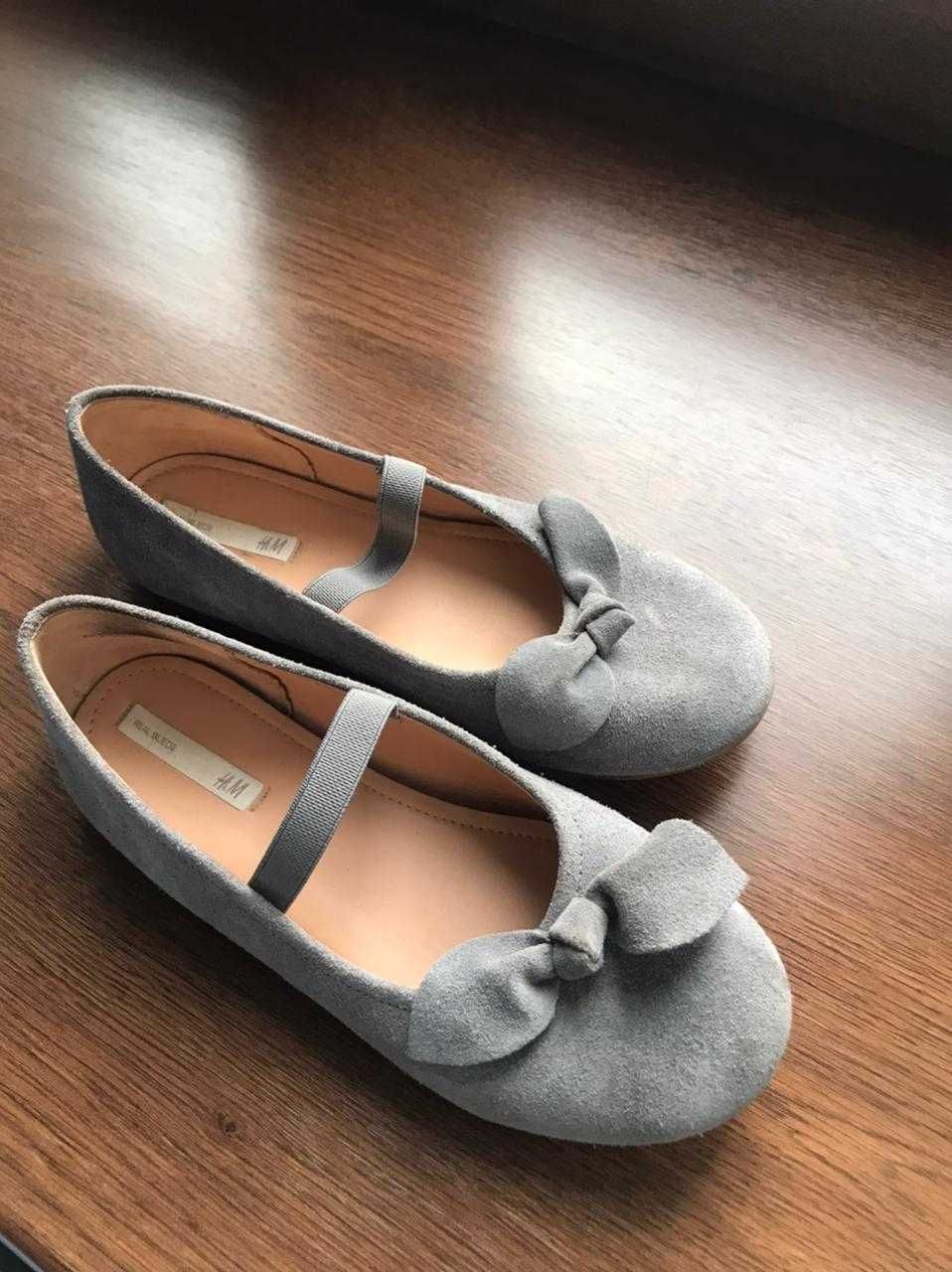 Кожанные туфли для школьниц