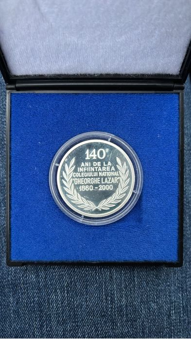 Medalie argint Colegiu Gheorghe Lazar , anul 2000. Tiraj limitat