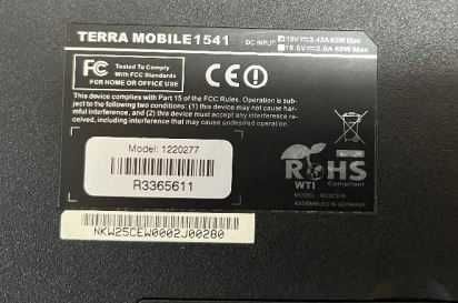 Лаптоп Terra mobile 1541