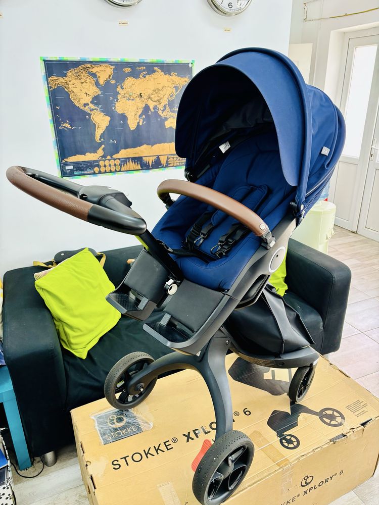 Carucior Stokke Xplory V6 Complet Landou + Parte Sport