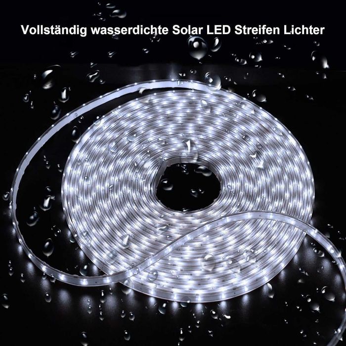 Соларна LED лента 10 метра, IP68, 200 LED диода