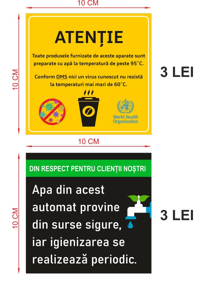 Colante/Stikere Automate Cafea