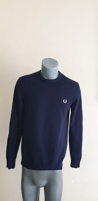 Fred Perry Wool/ Cotton  S НОВО!  ОРИГИНАЛ! Мъжки  Вълнен Пуловер!