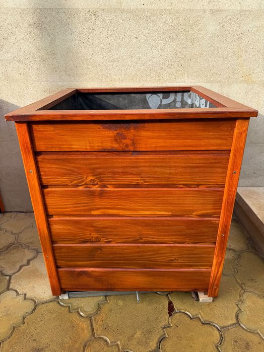 Кашпи - дървени -  3 броя