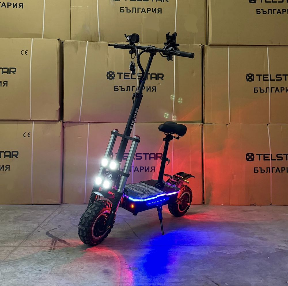 TelStar WARRIOR 67.2V 30AH с два мотора 2X1800W 92 КМ/Ч