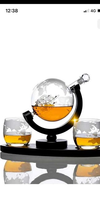 Набор для виски,  декантер и 2 бокала. юбилей новый год  подарок