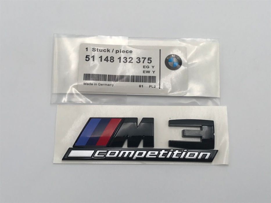 Emblema BMW M3 COMPETITION spate negru