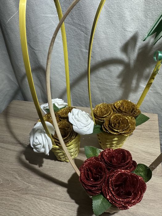 cosulete cu flori din sapun