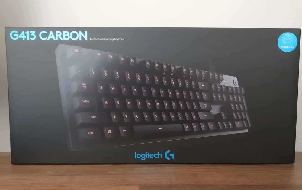 Tastatura Mecanica gaming Logitech G413 Carbon Red switch Romer-G Noua