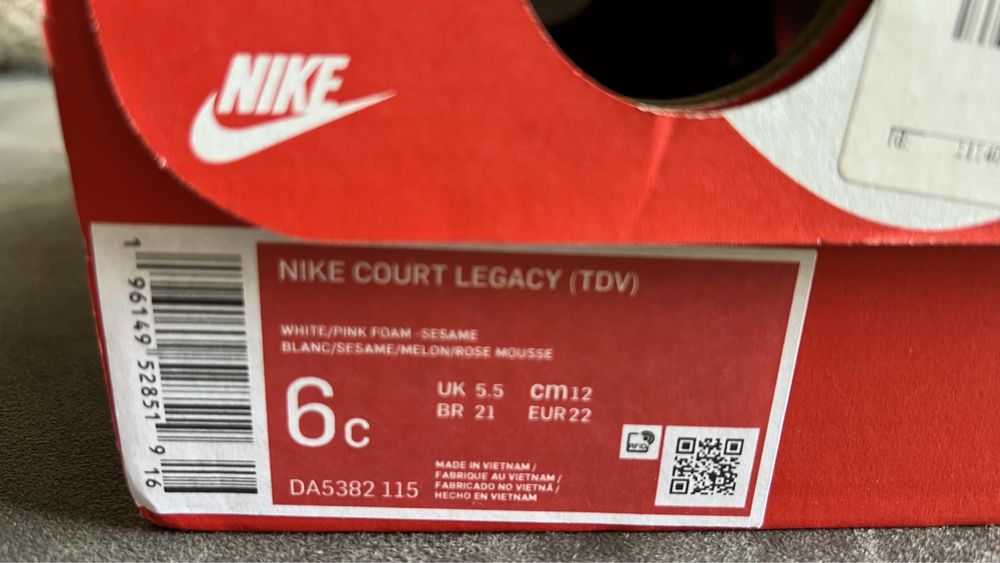 Nike Court Legacy размер 22