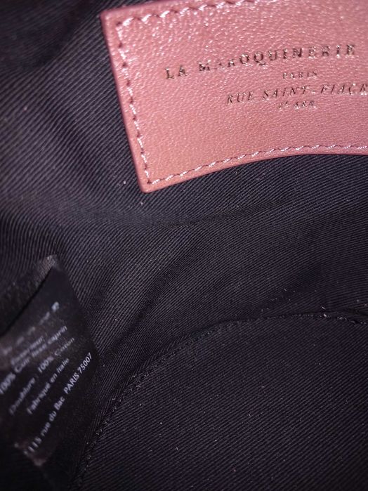 Дамска чанта Sezane - Естествена телешка кожа и златни орнаменти