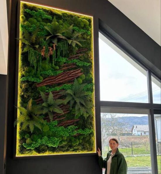 Картины из мха премиум-класса: стиль, натуральность и удобная цене