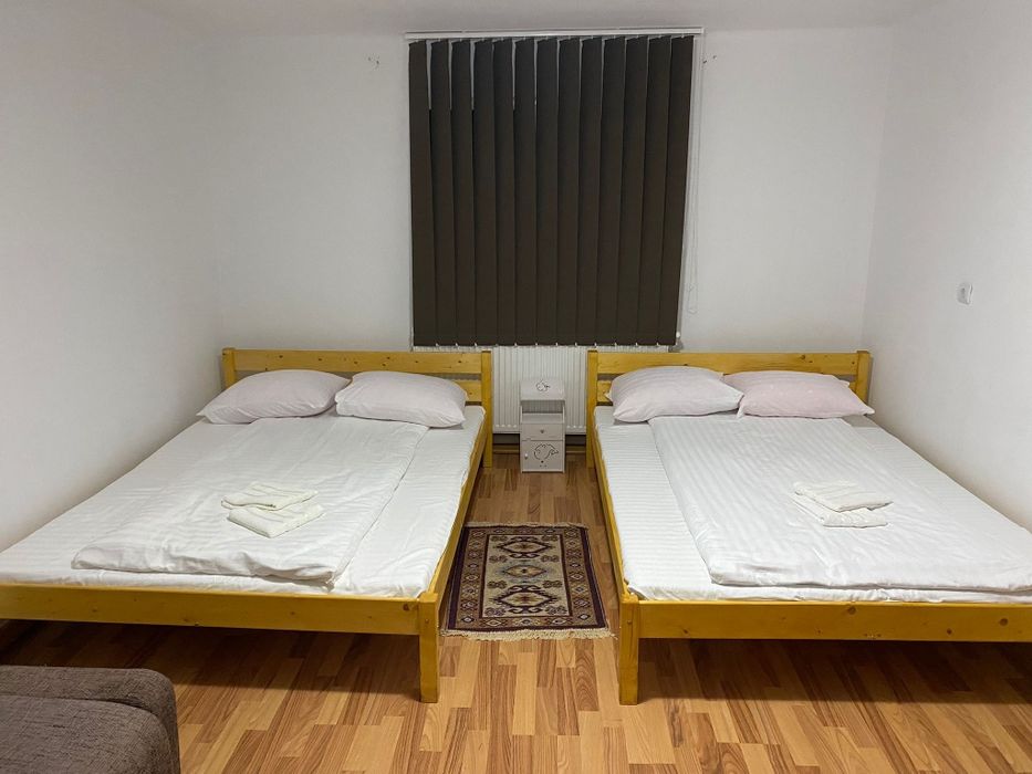 Cabana cu ciubar și piscina