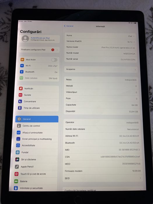 Vand ipad pro 12.9 2nd gen cellular