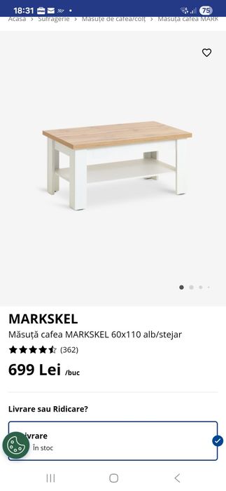 Masuta de cafea living