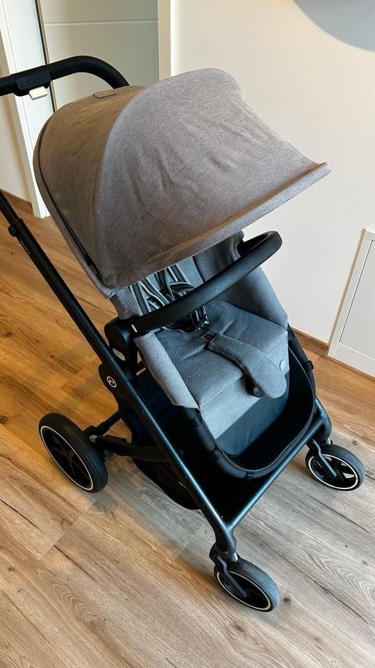 Като НОВА! Cybex Balios S Lux Soho Grey пълен комплект + подарък