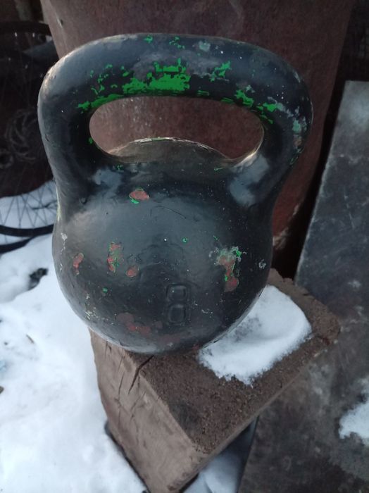 Гантели б/у, разные, 8кг, 16, 24