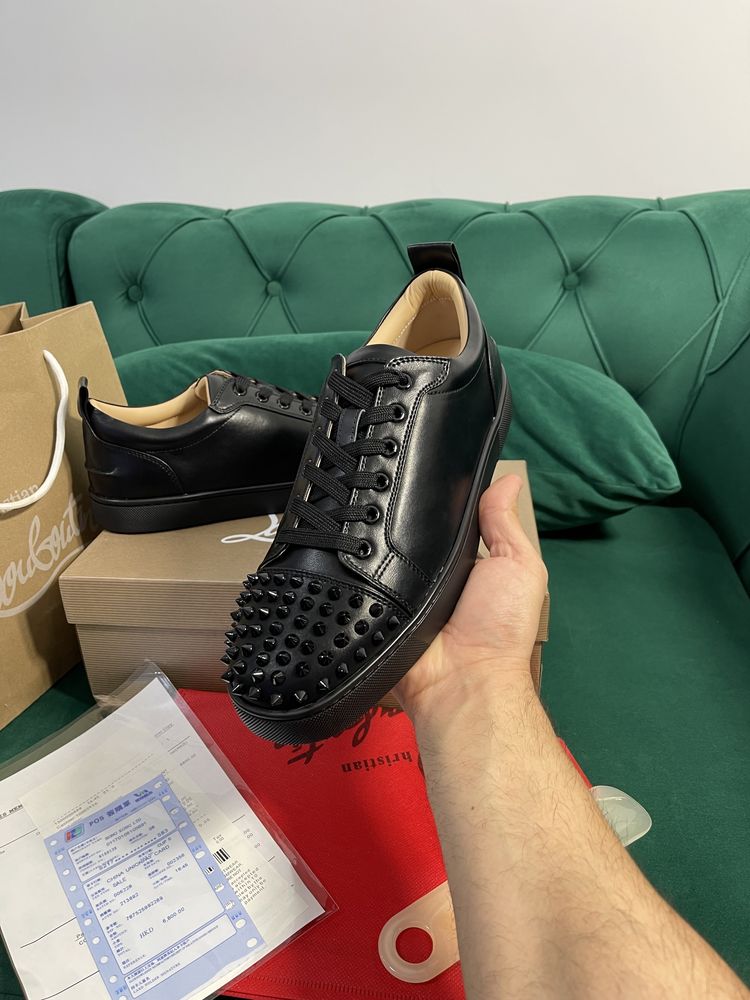 Adidasi Christian Louboutin piele naturala 100% Full Box colectie noua
