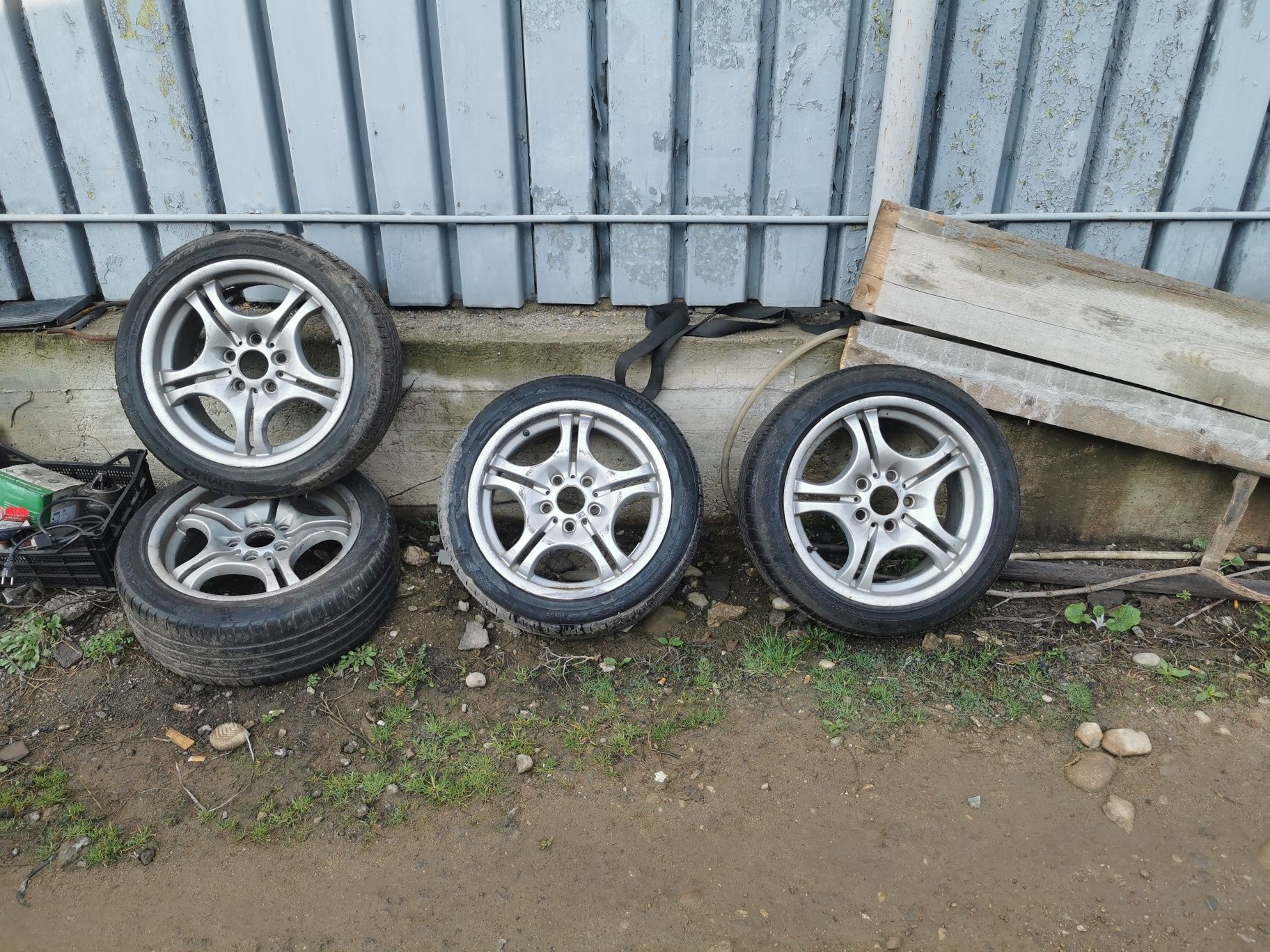 Jante bmw  e 46 cauciucuri de vara 225/45r17