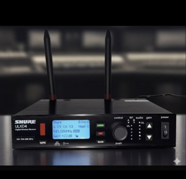 SHURE ULXD4-B58A • Sistem Wireless Profesional • 500/600 MHz • Nou