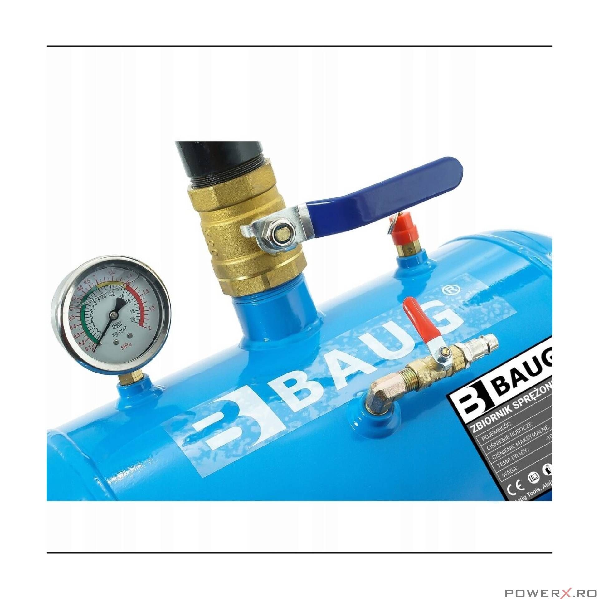 Rezervor aer comprimat 40L pentru vulcanizare BAUG